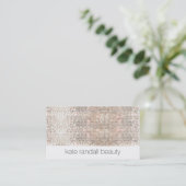 Moderne Makeup Artist IMITATE Funkelnd Sequenzen Visitenkarte (Stehend Vorderseite)