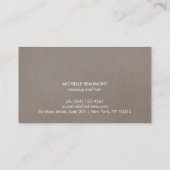 Moderne Makeup Artist Imitate Rose Gold Sequenzen Visitenkarte (Rückseite)