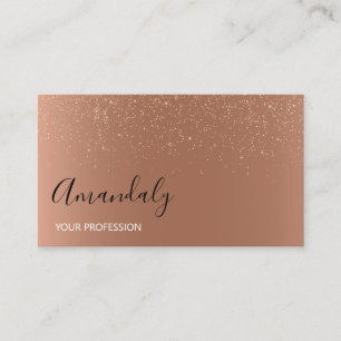 Moderne MAKEUP ARTIST Kupfer-Rose Visitenkarte