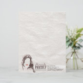 Moderne Makeup Artist und Friseur Schönheitssalon Briefkopf (Stehend Vorderseite)