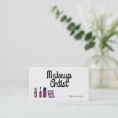 Moderne Makeup Artist Visitenkarte (Stehend Vorderseite)