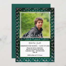 MODERNE MALE GRAD STARS GREEN | SCHULATIONSPARTEI EINLADUNG