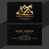 Moderne Maler aus Gold und Schwarz