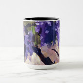 Moderne Malerei blühende Wisteria Tasse (Zentrum)