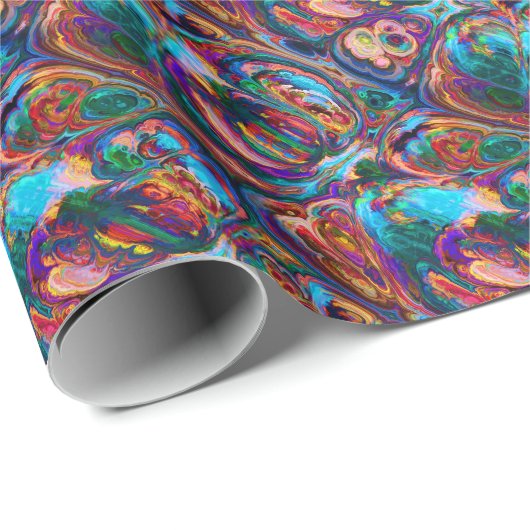 Moderne Malerei Geschenkpapier (Rolleneckpunkt)