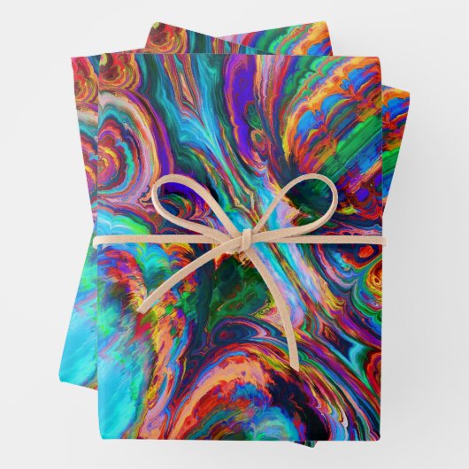 Moderne Malerei Geschenkpapier Set (Beispiel)