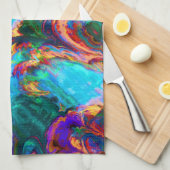 Moderne Malerei Geschirrtuch (Viertel Falte)