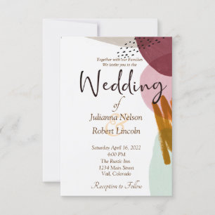 Moderne Malerei Hochzeits-Einladung Einladung