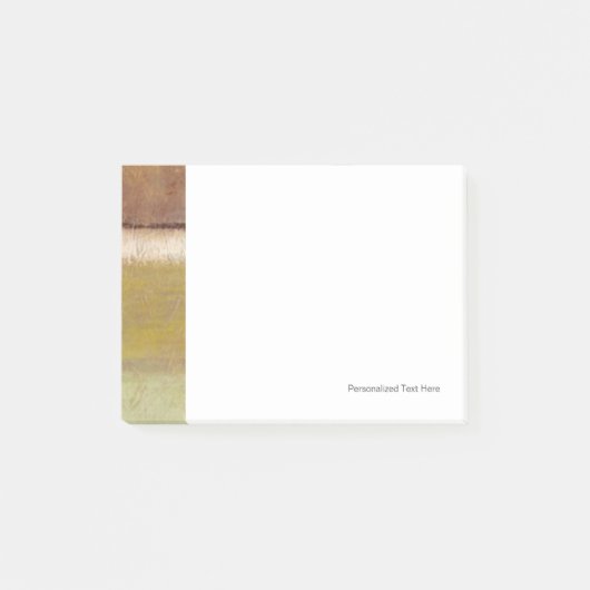 Moderne Malerei in den Erdtönen durch Normannen Post-it Klebezettel (Vorderseite)