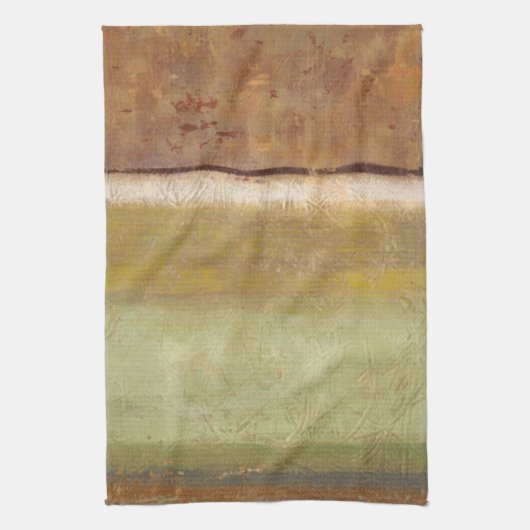 Moderne Malerei in Earth Tones von Norman Wyatt Geschirrtuch (Vertikal)