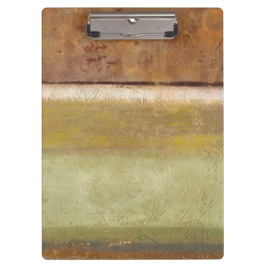 Moderne Malerei in Earth Tones von Norman Wyatt Klemmbrett (Vorderseite)