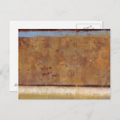 Moderne Malerei in Earth Tones von Norman Wyatt Postkarte (Vorne/Hinten)