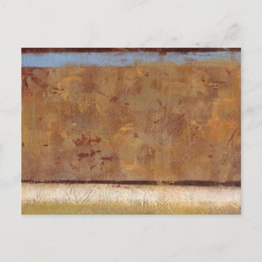 Moderne Malerei in Earth Tones von Norman Wyatt Postkarte (Vorderseite)