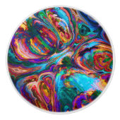 Moderne Malerei Keramikknauf (Vorderseite)