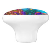 Moderne Malerei Keramikknauf (Seitenansicht)