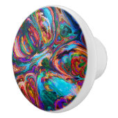 Moderne Malerei Keramikknauf (Rechts)