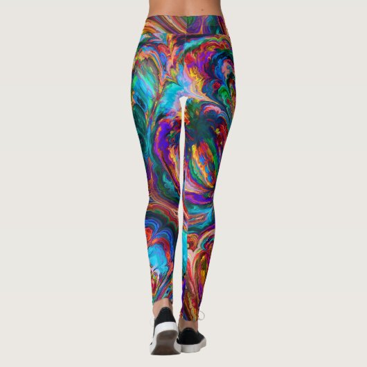 Moderne Malerei Leggings (Rückseite)