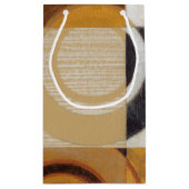 Moderne Malerei mit kreisförmigen Mustern Kleine Geschenktüte (Rückseite)