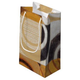 Moderne Malerei mit kreisförmigen Mustern Kleine Geschenktüte