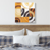 Moderne Malerei mit kreisförmigen Mustern Leinwanddruck (Insitu (Schlafzimmer))