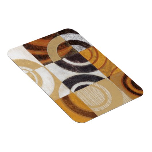 Moderne Malerei mit kreisförmigen Mustern Magnet (Rechte Seite)