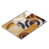 Moderne Malerei mit kreisförmigen Mustern Notizblock (Linke Seite)