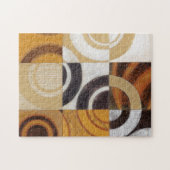 Moderne Malerei mit kreisförmigen Mustern Puzzle (Horizontal)