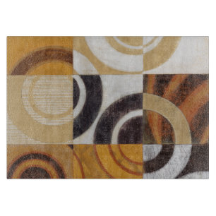 Moderne Malerei mit kreisförmigen Mustern Schneidebrett