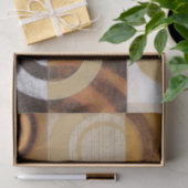 Moderne Malerei mit kreisförmigen Mustern Seidenpapier (Geschenk)