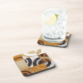 Moderne Malerei mit kreisförmigen Mustern Untersetzer (Rechte Seite)