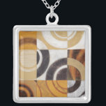 Moderne Malerei mit kreisförmigen Mustern Versilberte Kette<br><div class="desc">Dieses von Norman Wyatt,  Jr. gemalte,  moderne Gemälde mit bunten kreisförmigen Mustern auf neun Quadraten. Gut für eine Mauer,  die Kunst braucht,  sowie für jemanden,  der will,  ihren Dart throp zu üben!</div>