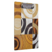 Moderne Malerei mit Kreismustern Klemmbrett (Rechts)