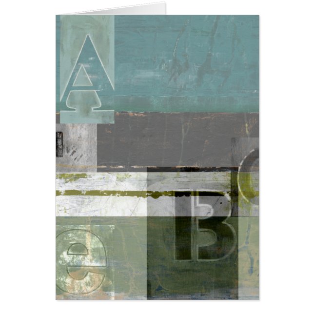 Moderne Malerei mit versammelten Buchstaben (Vorne)