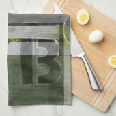 Moderne Malerei mit versammelten Buchstaben Geschirrtuch (Viertel Falte)