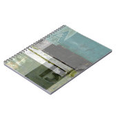 Moderne Malerei mit versammelten Buchstaben Notizblock (Linke Seite)