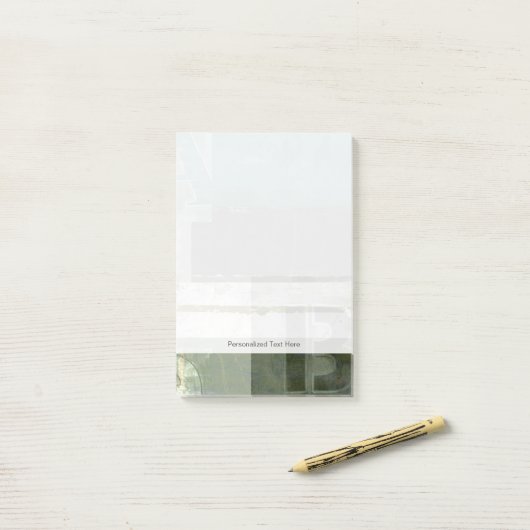 Moderne Malerei mit versammelten Buchstaben Post-it Klebezettel (Auf Schreibtisch)