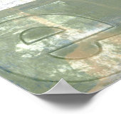 Moderne Malerei mit versammelten Buchstaben Poster (Ecke)