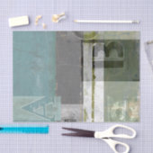 Moderne Malerei mit versammelten Buchstaben Seidenpapier (Handwerk)