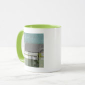 Moderne Malerei mit versammelten Buchstaben Tasse (Vorderseite Links)