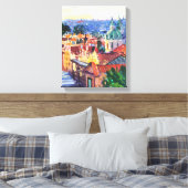 Moderne Malerei , Praga Leinwanddruck (Insitu (Schlafzimmer))