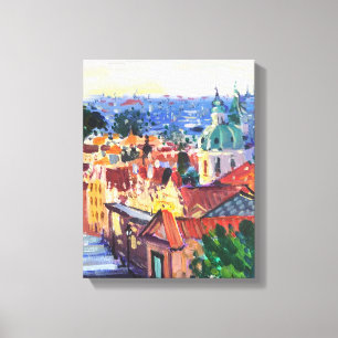 Moderne Malerei, Praga Leinwanddruck
