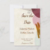 Moderne Malerei Save the Date Einladung (Vorderseite)