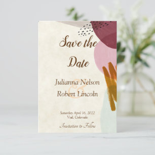 Moderne Malerei Save the Date Einladung