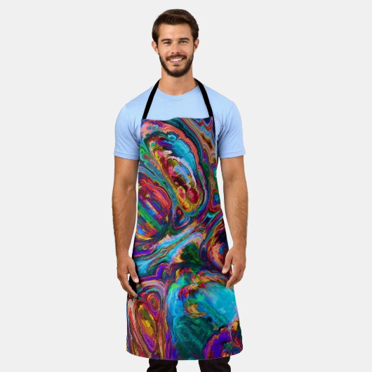 Moderne Malerei Schürze (Getragen)