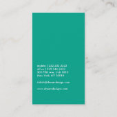 Moderne Malerei-Spritzer-Maler Visitenkarte (Rückseite)