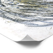 Moderne Maltechnik, Acryl und Pflanze Poster (Ecke)