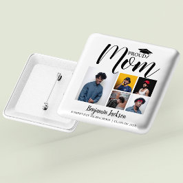 Moderne Mama | 5 FOTO ABSCHLUSS T - SHIRT Button
