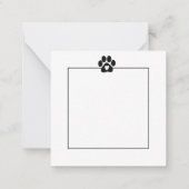 Moderne Mama Bester Hund je Weiß 8 Fotos Mitteilungskarte (Rückseite)