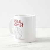 Moderne Mama Chic Stilvolle Baseball Athleten Zahl Kaffeetasse (Vorderseite Links)