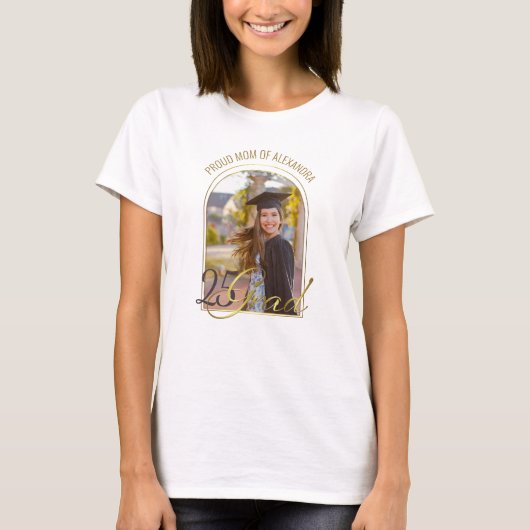 Moderne Mama des Grad Custom Foto Boho Arch T-Shirt (Vorderseite)